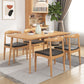 Modern 1/2/3/5 Pieces Rectangle Dining Set Solid Wood Dining Table with Chairs Clearhalo 'Dining Room Sets' 'Dining Tables & Seating' 'dining_room_set' 'furn' 'furn_dining_room_set' 'Furniture' 'furniture_dining_room_set' 'Kitchen & Dining Furniture' 'kitchen&dining_furn' 'kitchen' 4665712