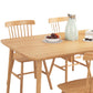 Modern 1/2/3/5 Pieces Rectangle Dining Set Solid Wood Dining Table with Chairs Clearhalo 'Dining Room Sets' 'Dining Tables & Seating' 'dining_room_set' 'furn' 'furn_dining_room_set' 'Furniture' 'furniture_dining_room_set' 'Kitchen & Dining Furniture' 'kitchen&dining_furn' 'kitchen' 4665714