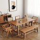 Solid Wood Dining Table Modern Rectangle Table with Trestle Base 70.9"L x 31.5"W x 29.5"H Without Chairs Clearhalo ' dining_table' 'Dining Tables & Seating' 'Dining Tables' 'furn' 'furn_dining_table' 'Furniture' 'furniture_dining_table' 'Kitchen & Dining Furniture' 'kitchen&dining_furn' 'kitchen' 'kitchen_dining_table' 4665725