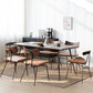 Traditional Luxury Dining Table Rectangle Wooden 4 Legs Table with Metal Base Black Without Chairs Clearhalo ' dining_table' 'Dining Tables & Seating' 'Dining Tables' 'furn' 'furn_dining_table' 'Furniture' 'furniture_dining_table' 'Kitchen & Dining Furniture' 'kitchen&dining_furn' 'kitchen' 'kitchen_dining_table' 4665762