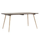 Traditional Luxury Dining Table Rectangle Wooden 4 Legs Table with Metal Base Gold 70.9"L x 31.5"W x 29.5"H Without Chairs Clearhalo ' dining_table' 'Dining Tables & Seating' 'Dining Tables' 'furn' 'furn_dining_table' 'Furniture' 'furniture_dining_table' 'Kitchen & Dining Furniture' 'kitchen&dining_furn' 'kitchen' 'kitchen_dining_table' 4665765