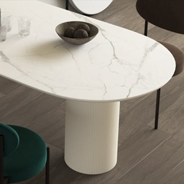 Free Form Sintered Stone Table for Restaurant Modern Indoor White Table with 3 Legs Clearhalo ' dining_table' 'Dining Tables & Seating' 'Dining Tables' 'furn' 'furn_dining_table' 'Furniture' 'furniture_dining_table' 'Kitchen & Dining Furniture' 'kitchen&dining_furn' 'kitchen' 'kitchen_dining_table' 4665818