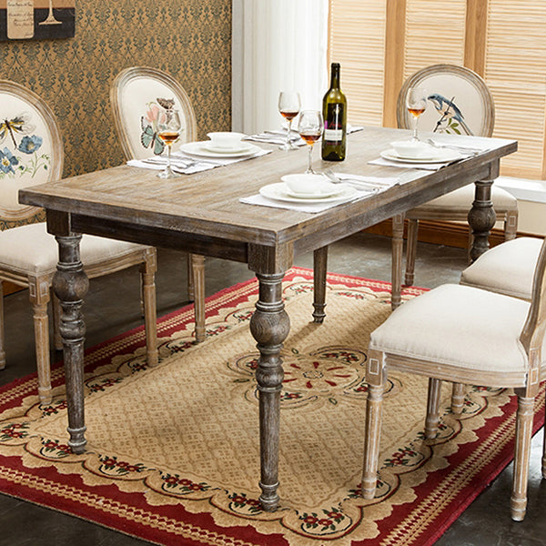 Medieval Modern Pine Wood Table for Restaurant Rectangle Old Table with 4 Legs Clearhalo ' dining_table' 'Dining Tables & Seating' 'Dining Tables' 'furn' 'furn_dining_table' 'Furniture' 'furniture_dining_table' 'Kitchen & Dining Furniture' 'kitchen&dining_furn' 'kitchen' 'kitchen_dining_table' 4665847