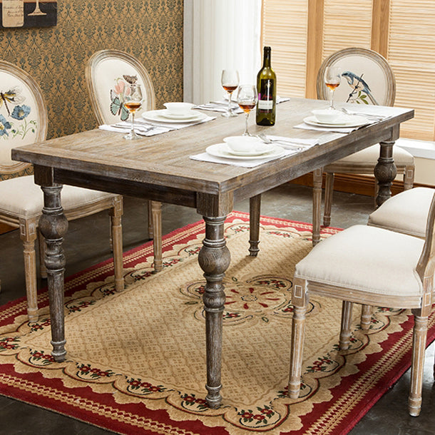 Medieval Modern Pine Wood Table for Restaurant Rectangle Old Table with 4 Legs Clearhalo ' dining_table' 'Dining Tables & Seating' 'Dining Tables' 'furn' 'furn_dining_table' 'Furniture' 'furniture_dining_table' 'Kitchen & Dining Furniture' 'kitchen&dining_furn' 'kitchen' 'kitchen_dining_table' 4665848