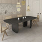 Modern Solid Wood Table for Restaurant Rectangle Dining Table with 3 Legs Black 63"L x 27.6"W x 29.5"H Without Chairs Clearhalo ' dining_table' 'Dining Tables & Seating' 'Dining Tables' 'furn' 'furn_dining_table' 'Furniture' 'furniture_dining_table' 'Kitchen & Dining Furniture' 'kitchen&dining_furn' 'kitchen' 'kitchen_dining_table' 4665940