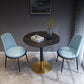 Traditional Luxury Rounded Dining Table Stone and Metal Tulip Dining Table Clearhalo ' dining_table' 'Dining Tables & Seating' 'Dining Tables' 'furn' 'furn_dining_table' 'Furniture' 'furniture_dining_table' 'Kitchen & Dining Furniture' 'kitchen&dining_furn' 'kitchen' 'kitchen_dining_table' 4665974