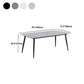 Rectangle Contemporary Table Stone Kitchen Dinner Table with 4 Legs Clearhalo ' dining_table' 'Dining Tables & Seating' 'Dining Tables' 'furn' 'furn_dining_table' 'Furniture' 'furniture_dining_table' 'Kitchen & Dining Furniture' 'kitchen&dining_furn' 'kitchen' 'kitchen_dining_table' 4665988