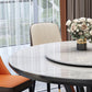 Modern Stone Round Folding Table Solid Wood Pedestal Casual Dining Table Clearhalo ' dining_table' 'Dining Tables & Seating' 'Dining Tables' 'furn' 'furn_dining_table' 'Furniture' 'furniture_dining_table' 'Kitchen & Dining Furniture' 'kitchen&dining_furn' 'kitchen' 'kitchen_dining_table' 4665997