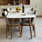 Contemporary Modern Rectangle Stone Table 4 Legs Home Kitchen Dinner Table White 55.1"L x 31.5"W x 29.5"H Without Chairs Clearhalo ' dining_table' 'Dining Tables & Seating' 'Dining Tables' 'furn' 'furn_dining_table' 'Furniture' 'furniture_dining_table' 'Kitchen & Dining Furniture' 'kitchen&dining_furn' 'kitchen' 'kitchen_dining_table' 4666022
