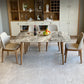 Contemporary Modern Rectangle Stone Table 4 Legs Home Kitchen Dinner Table Grey White Without Chairs Clearhalo ' dining_table' 'Dining Tables & Seating' 'Dining Tables' 'furn' 'furn_dining_table' 'Furniture' 'furniture_dining_table' 'Kitchen & Dining Furniture' 'kitchen&dining_furn' 'kitchen' 'kitchen_dining_table' 4666025