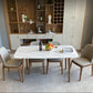 Contemporary Modern Rectangle Stone Table 4 Legs Home Kitchen Dinner Table Clearhalo ' dining_table' 'Dining Tables & Seating' 'Dining Tables' 'furn' 'furn_dining_table' 'Furniture' 'furniture_dining_table' 'Kitchen & Dining Furniture' 'kitchen&dining_furn' 'kitchen' 'kitchen_dining_table' 4666032