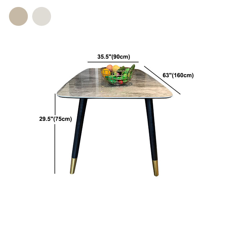 Rectangle Sintered Stone Table for Restaurant Industrial Dining Table with 4 Legs Clearhalo ' dining_table' 'Dining Tables & Seating' 'Dining Tables' 'furn' 'furn_dining_table' 'Furniture' 'furniture_dining_table' 'Kitchen & Dining Furniture' 'kitchen&dining_furn' 'kitchen' 'kitchen_dining_table' 4666053