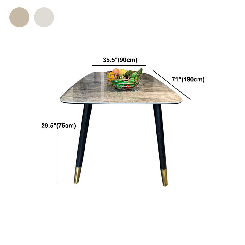 Rectangle Sintered Stone Table for Restaurant Industrial Dining Table with 4 Legs Clearhalo ' dining_table' 'Dining Tables & Seating' 'Dining Tables' 'furn' 'furn_dining_table' 'Furniture' 'furniture_dining_table' 'Kitchen & Dining Furniture' 'kitchen&dining_furn' 'kitchen' 'kitchen_dining_table' 4666054