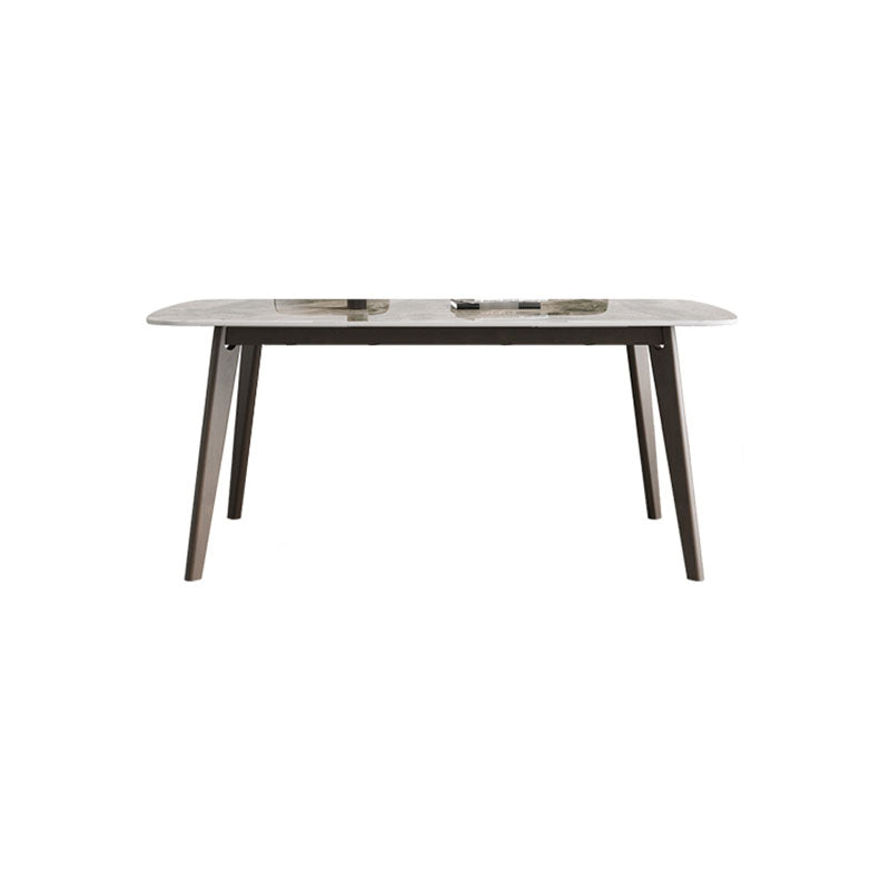 Modern Solid Wood Dining Table Rectangle Dining Table for Dining Room White Without Chairs Clearhalo ' dining_table' 'Dining Tables & Seating' 'Dining Tables' 'furn' 'furn_dining_table' 'Furniture' 'furniture_dining_table' 'Kitchen & Dining Furniture' 'kitchen&dining_furn' 'kitchen' 'kitchen_dining_table' 4666073