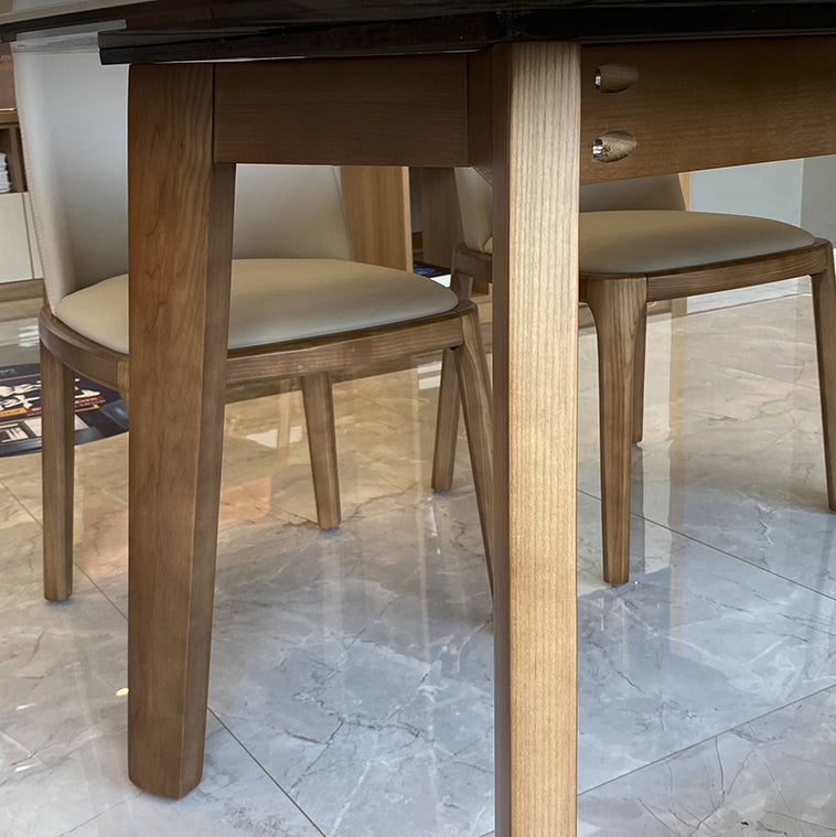 Modern Rectangle Counter Dining Table Solid Wood Legs Dining Room Kitchen Table Clearhalo ' dining_table' 'Dining Tables & Seating' 'Dining Tables' 'furn' 'furn_dining_table' 'Furniture' 'furniture_dining_table' 'Kitchen & Dining Furniture' 'kitchen&dining_furn' 'kitchen' 'kitchen_dining_table' 4666104