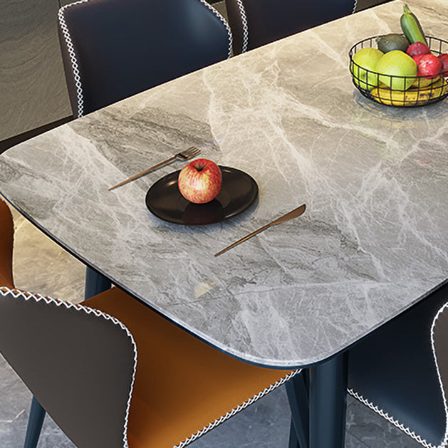 Sintered Stone Top Industrial Table for Restaurant Rectangle Dining Table with 4 Legs Clearhalo ' dining_table' 'Dining Tables & Seating' 'Dining Tables' 'furn' 'furn_dining_table' 'Furniture' 'furniture_dining_table' 'Kitchen & Dining Furniture' 'kitchen&dining_furn' 'kitchen' 'kitchen_dining_table' 4666125