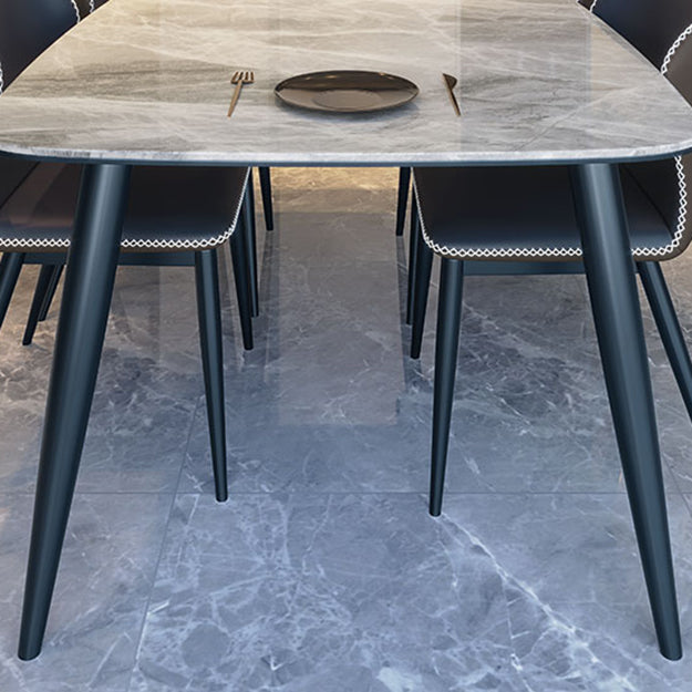 Sintered Stone Top Industrial Table for Restaurant Rectangle Dining Table with 4 Legs Clearhalo ' dining_table' 'Dining Tables & Seating' 'Dining Tables' 'furn' 'furn_dining_table' 'Furniture' 'furniture_dining_table' 'Kitchen & Dining Furniture' 'kitchen&dining_furn' 'kitchen' 'kitchen_dining_table' 4666126