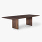 Solid Wood Top Dining Table Rectangle Contemporary Table with Double Pedestal Base Brown Without Chairs Clearhalo ' dining_table' 'Dining Tables & Seating' 'Dining Tables' 'furn' 'furn_dining_table' 'Furniture' 'furniture_dining_table' 'Kitchen & Dining Furniture' 'kitchen&dining_furn' 'kitchen' 'kitchen_dining_table' 4666136