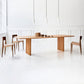 Solid Wood Top Dining Table Rectangle Contemporary Table with Double Pedestal Base Natural 70.9"L x 31.5"W x 29.5"H Without Chairs Clearhalo ' dining_table' 'Dining Tables & Seating' 'Dining Tables' 'furn' 'furn_dining_table' 'Furniture' 'furniture_dining_table' 'Kitchen & Dining Furniture' 'kitchen&dining_furn' 'kitchen' 'kitchen_dining_table' 4666137