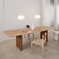 Solid Wood Top Dining Table Rectangle Contemporary Table with Double Pedestal Base Clearhalo ' dining_table' 'Dining Tables & Seating' 'Dining Tables' 'furn' 'furn_dining_table' 'Furniture' 'furniture_dining_table' 'Kitchen & Dining Furniture' 'kitchen&dining_furn' 'kitchen' 'kitchen_dining_table' 4666145