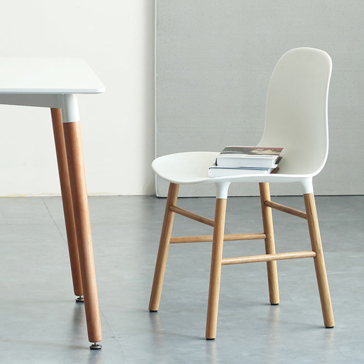 Modern Style Chairs Dining Armless Chairs with Wooden Legs for Kitchen Clearhalo ' kitchen&dining_furn' 'Dining Chairs' 'Dining Tables & Seating' 'dining_chair' 'furn' 'furn_dining_chair' 'Furniture' 'furniture_dining_chair' 'Kitchen & Dining Furniture' 'kitchen' 4666162