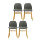 Modern Style Chairs Dining Armless Chairs with Wooden Legs for Kitchen Grey 4 Piece Set Clearhalo ' kitchen&dining_furn' 'Dining Chairs' 'Dining Tables & Seating' 'dining_chair' 'furn' 'furn_dining_chair' 'Furniture' 'furniture_dining_chair' 'Kitchen & Dining Furniture' 'kitchen' 4666165