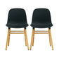 Modern Style Chairs Dining Armless Chairs with Wooden Legs for Kitchen Black 2 Piece Set Clearhalo ' kitchen&dining_furn' 'Dining Chairs' 'Dining Tables & Seating' 'dining_chair' 'furn' 'furn_dining_chair' 'Furniture' 'furniture_dining_chair' 'Kitchen & Dining Furniture' 'kitchen' 4666168