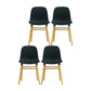 Modern Style Chairs Dining Armless Chairs with Wooden Legs for Kitchen Black 4 Piece Set Clearhalo ' kitchen&dining_furn' 'Dining Chairs' 'Dining Tables & Seating' 'dining_chair' 'furn' 'furn_dining_chair' 'Furniture' 'furniture_dining_chair' 'Kitchen & Dining Furniture' 'kitchen' 4666170