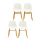 Modern Style Chairs Dining Armless Chairs with Wooden Legs for Kitchen White 4 Piece Set Clearhalo ' kitchen&dining_furn' 'Dining Chairs' 'Dining Tables & Seating' 'dining_chair' 'furn' 'furn_dining_chair' 'Furniture' 'furniture_dining_chair' 'Kitchen & Dining Furniture' 'kitchen' 4666176