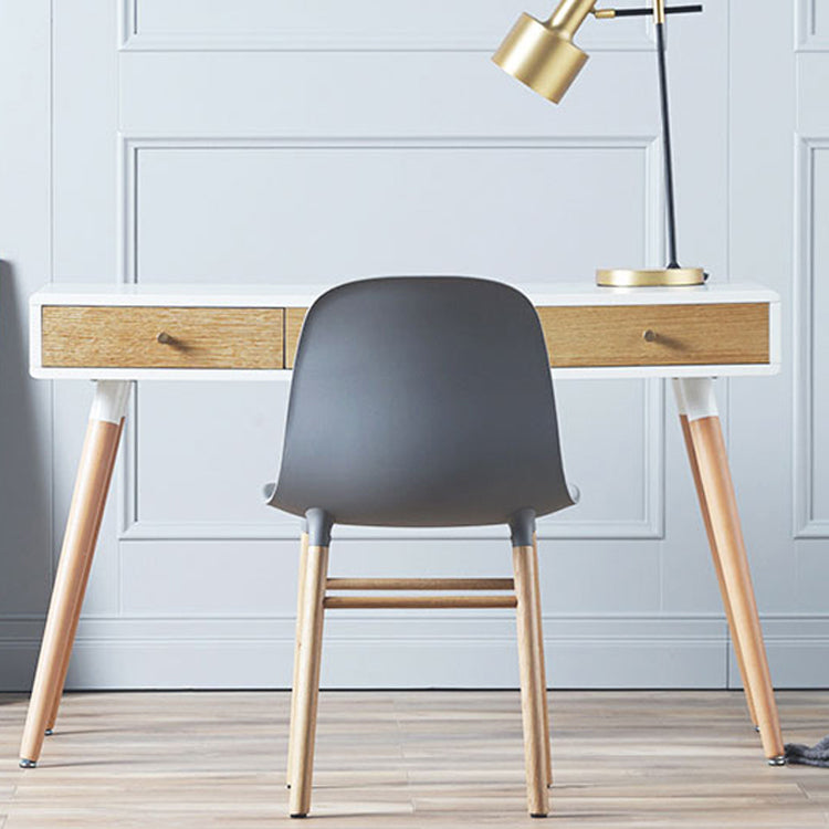 Modern Style Chairs Dining Armless Chairs with Wooden Legs for Kitchen Clearhalo ' kitchen&dining_furn' 'Dining Chairs' 'Dining Tables & Seating' 'dining_chair' 'furn' 'furn_dining_chair' 'Furniture' 'furniture_dining_chair' 'Kitchen & Dining Furniture' 'kitchen' 4666178