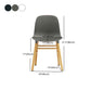 Modern Style Chairs Dining Armless Chairs with Wooden Legs for Kitchen Clearhalo ' kitchen&dining_furn' 'Dining Chairs' 'Dining Tables & Seating' 'dining_chair' 'furn' 'furn_dining_chair' 'Furniture' 'furniture_dining_chair' 'Kitchen & Dining Furniture' 'kitchen' 4666182