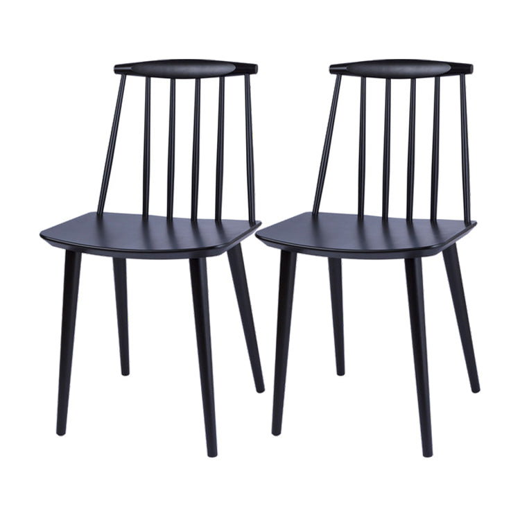 Modern Chair Dining Armless Chairs with Wooden Legs for Kitchen Black 2 Piece Set Clearhalo ' kitchen&dining_furn' 'Dining Chairs' 'Dining Tables & Seating' 'dining_chair' 'furn' 'furn_dining_chair' 'Furniture' 'furniture_dining_chair' 'Kitchen & Dining Furniture' 'kitchen' 4666186