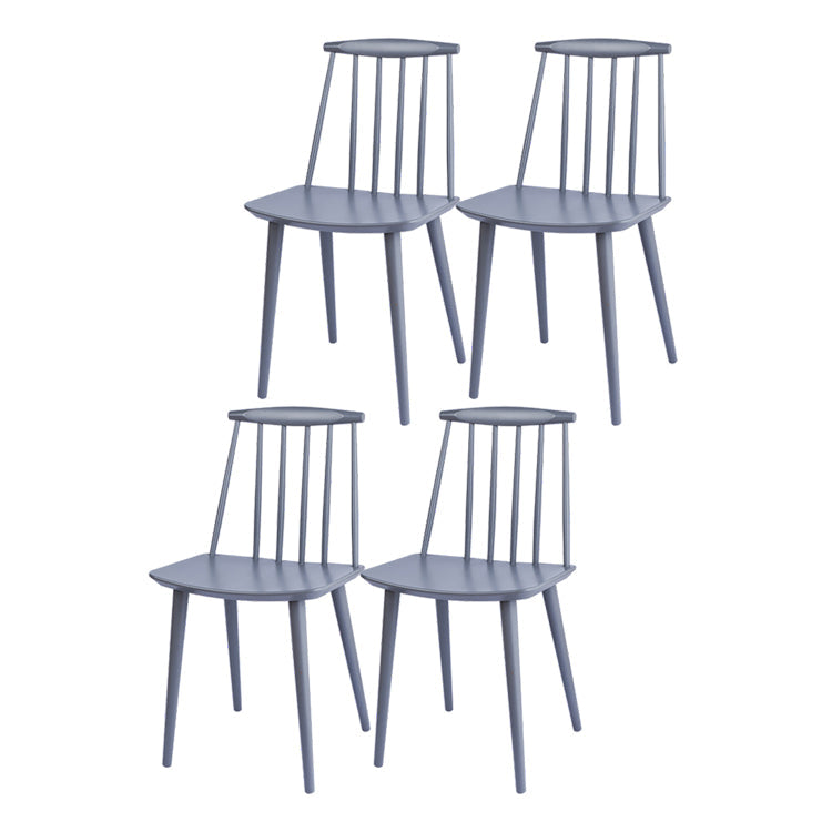 Modern Chair Dining Armless Chairs with Wooden Legs for Kitchen Grey 4 Piece Set Clearhalo ' kitchen&dining_furn' 'Dining Chairs' 'Dining Tables & Seating' 'dining_chair' 'furn' 'furn_dining_chair' 'Furniture' 'furniture_dining_chair' 'Kitchen & Dining Furniture' 'kitchen' 4666193