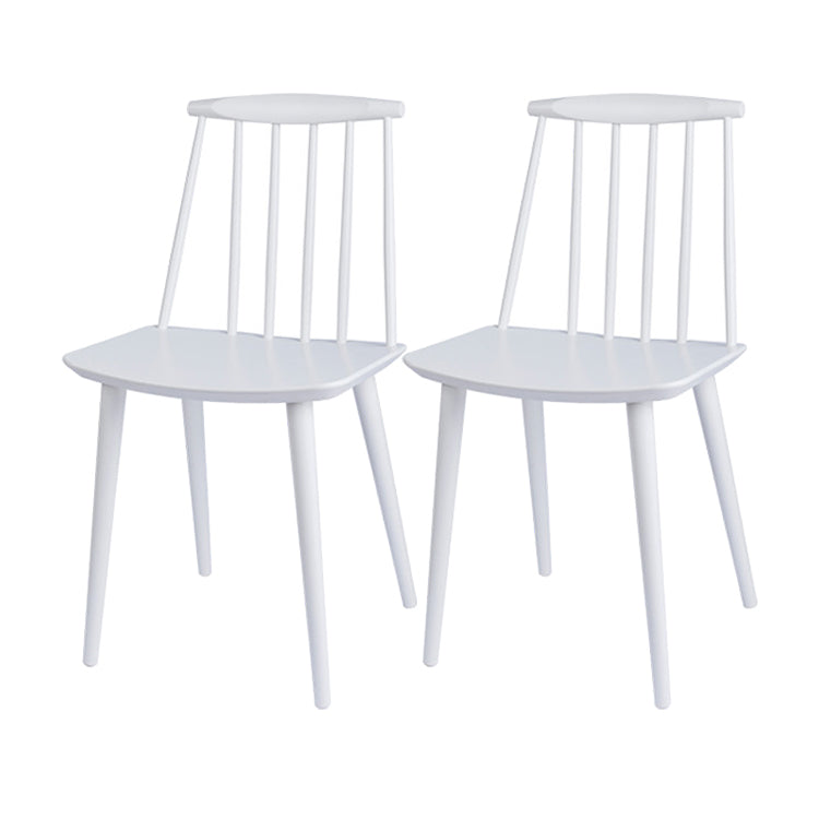 Modern Chair Dining Armless Chairs with Wooden Legs for Kitchen White 2 Piece Set Clearhalo ' kitchen&dining_furn' 'Dining Chairs' 'Dining Tables & Seating' 'dining_chair' 'furn' 'furn_dining_chair' 'Furniture' 'furniture_dining_chair' 'Kitchen & Dining Furniture' 'kitchen' 4666198