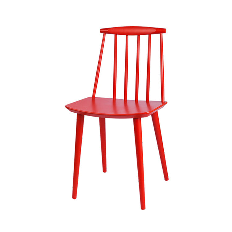 Modern Chair Dining Armless Chairs with Wooden Legs for Kitchen Red 1 Piece Clearhalo ' kitchen&dining_furn' 'Dining Chairs' 'Dining Tables & Seating' 'dining_chair' 'furn' 'furn_dining_chair' 'Furniture' 'furniture_dining_chair' 'Kitchen & Dining Furniture' 'kitchen' 4666201