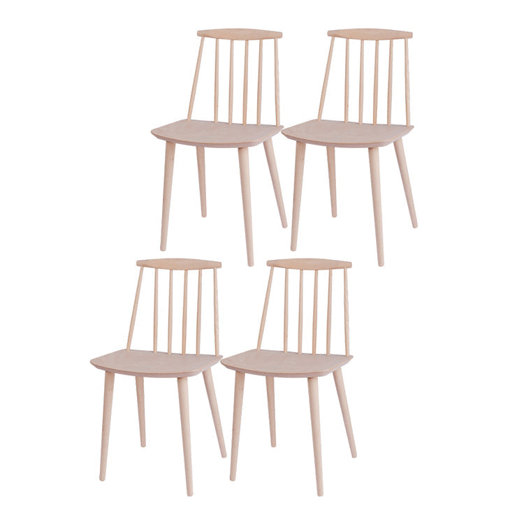 Modern Chair Dining Armless Chairs with Wooden Legs for Kitchen Wood 4 Piece Set Clearhalo ' kitchen&dining_furn' 'Dining Chairs' 'Dining Tables & Seating' 'dining_chair' 'furn' 'furn_dining_chair' 'Furniture' 'furniture_dining_chair' 'Kitchen & Dining Furniture' 'kitchen' 4666210