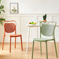 Scandinavian Design Plastic Dining Armless Chairs for Home Open Back Side Chair Clearhalo ' kitchen&dining_furn' 'Dining Chairs' 'Dining Tables & Seating' 'dining_chair' 'furn' 'furn_dining_chair' 'Furniture' 'furniture_dining_chair' 'Kitchen & Dining Furniture' 'kitchen' 4666212
