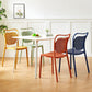 Scandinavian Design Plastic Dining Armless Chairs for Home Open Back Side Chair Clearhalo ' kitchen&dining_furn' 'Dining Chairs' 'Dining Tables & Seating' 'dining_chair' 'furn' 'furn_dining_chair' 'Furniture' 'furniture_dining_chair' 'Kitchen & Dining Furniture' 'kitchen' 4666234