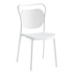 Scandinavian Design Plastic Dining Armless Chairs for Home Open Back Side Chair White 1 Piece Clearhalo ' kitchen&dining_furn' 'Dining Chairs' 'Dining Tables & Seating' 'dining_chair' 'furn' 'furn_dining_chair' 'Furniture' 'furniture_dining_chair' 'Kitchen & Dining Furniture' 'kitchen' 4666243