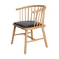 Modern Style Windsor Back Chair Dining Arm Chairs with Wooden Legs for Kitchen Natural Wood Black 1 Piece Clearhalo ' kitchen&dining_furn' 'Dining Chairs' 'Dining Tables & Seating' 'dining_chair' 'furn' 'furn_dining_chair' 'Furniture' 'furniture_dining_chair' 'Kitchen & Dining Furniture' 'kitchen' 4666251
