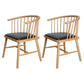 Modern Style Windsor Back Chair Dining Arm Chairs with Wooden Legs for Kitchen Natural Wood Black 2 Piece Set Clearhalo ' kitchen&dining_furn' 'Dining Chairs' 'Dining Tables & Seating' 'dining_chair' 'furn' 'furn_dining_chair' 'Furniture' 'furniture_dining_chair' 'Kitchen & Dining Furniture' 'kitchen' 4666253