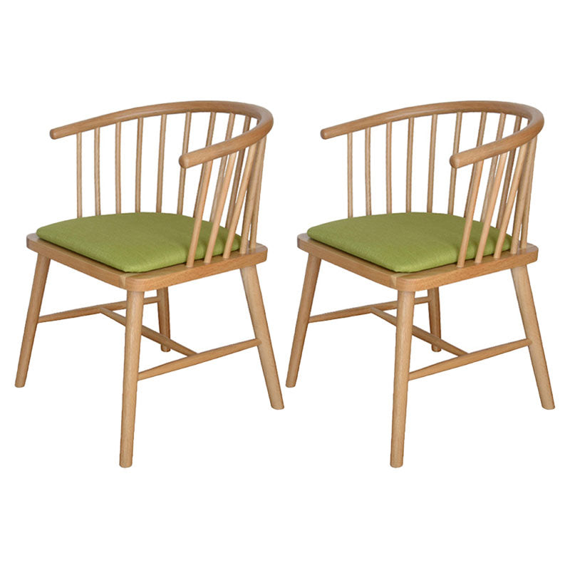 Modern Style Windsor Back Chair Dining Arm Chairs with Wooden Legs for Kitchen Fruit Green 2 Piece Set Clearhalo ' kitchen&dining_furn' 'Dining Chairs' 'Dining Tables & Seating' 'dining_chair' 'furn' 'furn_dining_chair' 'Furniture' 'furniture_dining_chair' 'Kitchen & Dining Furniture' 'kitchen' 4666265