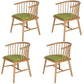 Modern Style Windsor Back Chair Dining Arm Chairs with Wooden Legs for Kitchen Fruit Green 4 Piece Set Clearhalo ' kitchen&dining_furn' 'Dining Chairs' 'Dining Tables & Seating' 'dining_chair' 'furn' 'furn_dining_chair' 'Furniture' 'furniture_dining_chair' 'Kitchen & Dining Furniture' 'kitchen' 4666267