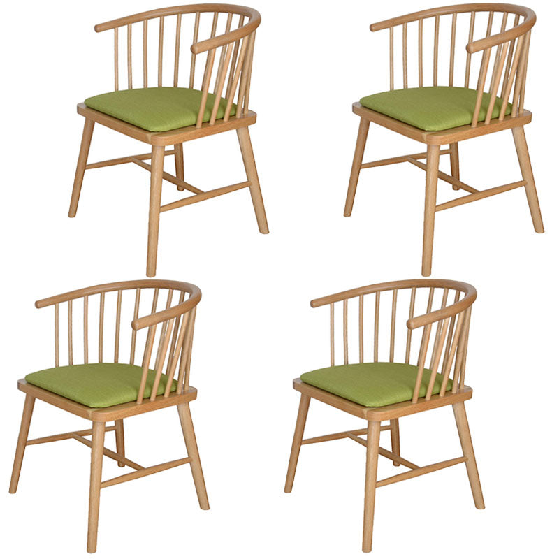 Modern Style Windsor Back Chair Dining Arm Chairs with Wooden Legs for Kitchen Fruit Green 4 Piece Set Clearhalo ' kitchen&dining_furn' 'Dining Chairs' 'Dining Tables & Seating' 'dining_chair' 'furn' 'furn_dining_chair' 'Furniture' 'furniture_dining_chair' 'Kitchen & Dining Furniture' 'kitchen' 4666267
