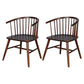 Modern Style Windsor Back Chair Dining Arm Chairs with Wooden Legs for Kitchen Walnut 2 Piece Set Clearhalo ' kitchen&dining_furn' 'Dining Chairs' 'Dining Tables & Seating' 'dining_chair' 'furn' 'furn_dining_chair' 'Furniture' 'furniture_dining_chair' 'Kitchen & Dining Furniture' 'kitchen' 4666270