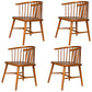 Modern Style Windsor Back Chair Dining Arm Chairs with Wooden Legs for Kitchen Dark Brown 4 Piece Set Clearhalo ' kitchen&dining_furn' 'Dining Chairs' 'Dining Tables & Seating' 'dining_chair' 'furn' 'furn_dining_chair' 'Furniture' 'furniture_dining_chair' 'Kitchen & Dining Furniture' 'kitchen' 4666279