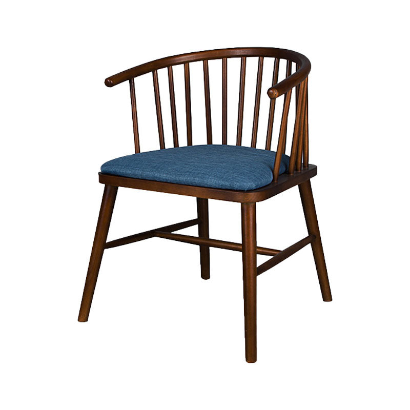 Modern Style Windsor Back Chair Dining Arm Chairs with Wooden Legs for Kitchen Navy 1 Piece Clearhalo ' kitchen&dining_furn' 'Dining Chairs' 'Dining Tables & Seating' 'dining_chair' 'furn' 'furn_dining_chair' 'Furniture' 'furniture_dining_chair' 'Kitchen & Dining Furniture' 'kitchen' 4666280