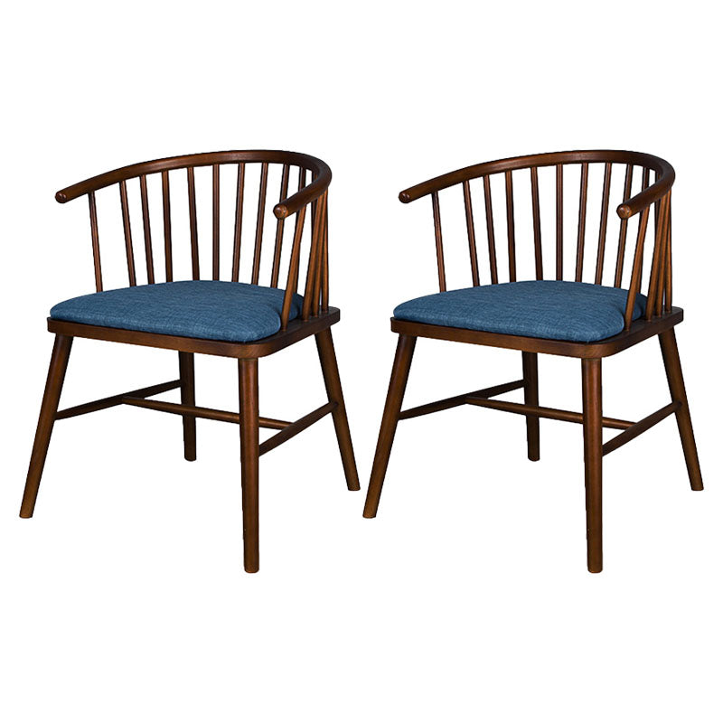 Modern Style Windsor Back Chair Dining Arm Chairs with Wooden Legs for Kitchen Navy 2 Piece Set Clearhalo ' kitchen&dining_furn' 'Dining Chairs' 'Dining Tables & Seating' 'dining_chair' 'furn' 'furn_dining_chair' 'Furniture' 'furniture_dining_chair' 'Kitchen & Dining Furniture' 'kitchen' 4666281