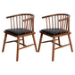 Modern Style Windsor Back Chair Dining Arm Chairs with Wooden Legs for Kitchen Black 2 Piece Set Clearhalo ' kitchen&dining_furn' 'Dining Chairs' 'Dining Tables & Seating' 'dining_chair' 'furn' 'furn_dining_chair' 'Furniture' 'furniture_dining_chair' 'Kitchen & Dining Furniture' 'kitchen' 4666290