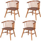 Modern Style Windsor Back Chair Dining Arm Chairs with Wooden Legs for Kitchen Brown 4 Piece Set Clearhalo ' kitchen&dining_furn' 'Dining Chairs' 'Dining Tables & Seating' 'dining_chair' 'furn' 'furn_dining_chair' 'Furniture' 'furniture_dining_chair' 'Kitchen & Dining Furniture' 'kitchen' 4666297
